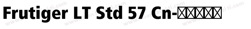 Frutiger LT Std 57 Cn字体转换